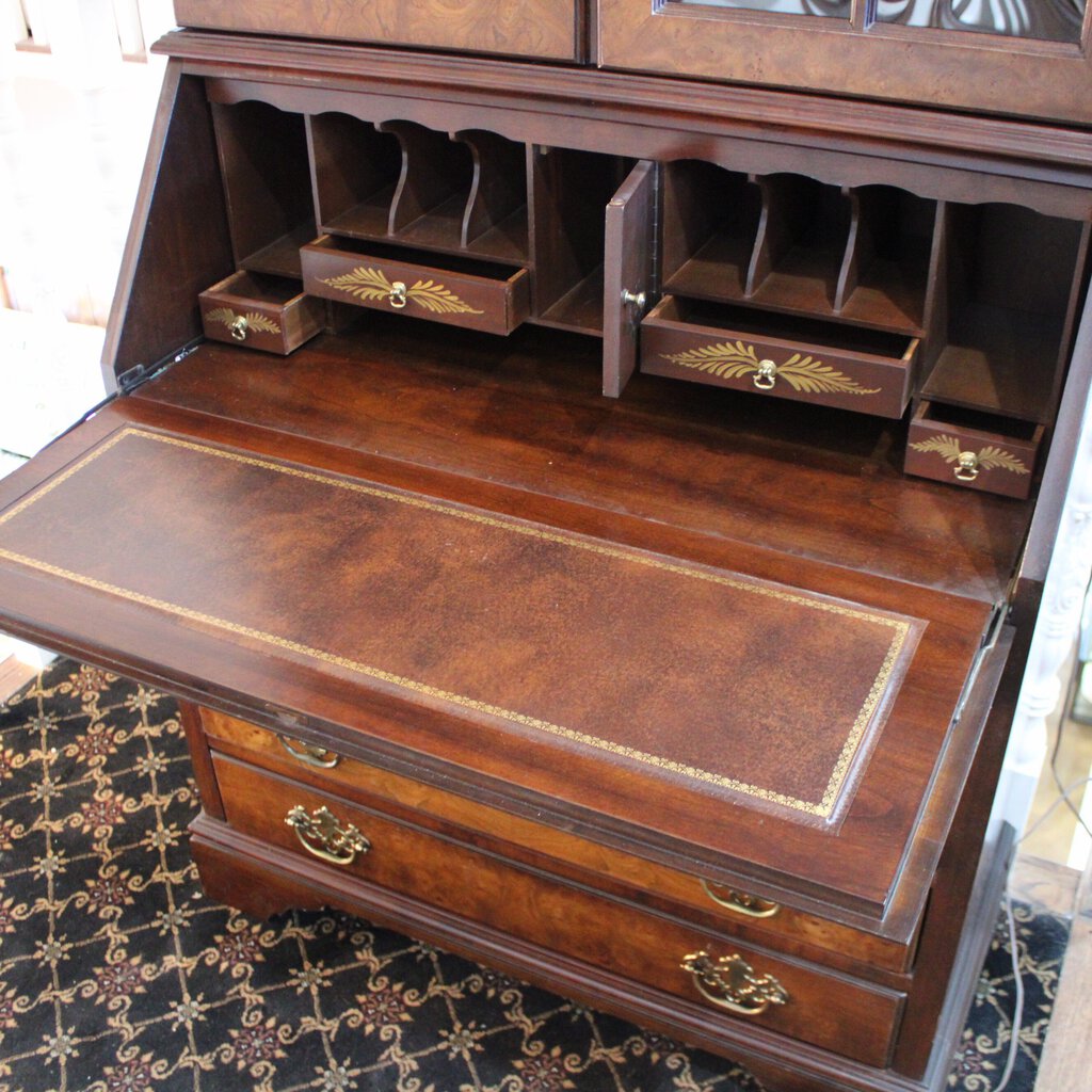 Secretary Desk w/ Lighted Bookcase