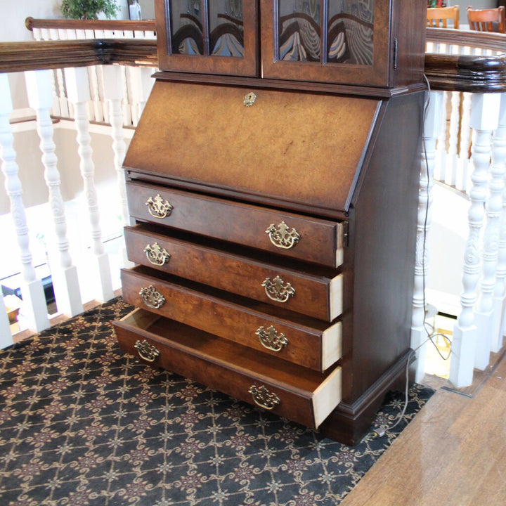 Secretary Desk w/ Lighted Bookcase