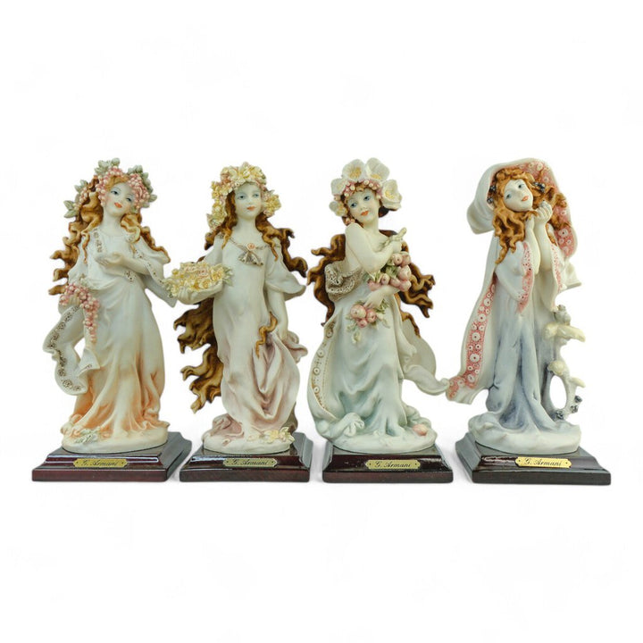 4 Seasons Giuseppe Armani Capodimonte Set of 4 - Spring, Summer, Fall, Winter