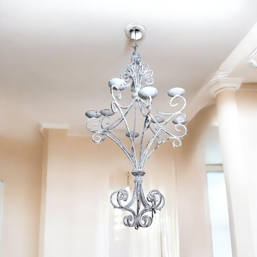 Distressed Iron Hanging Candelabra