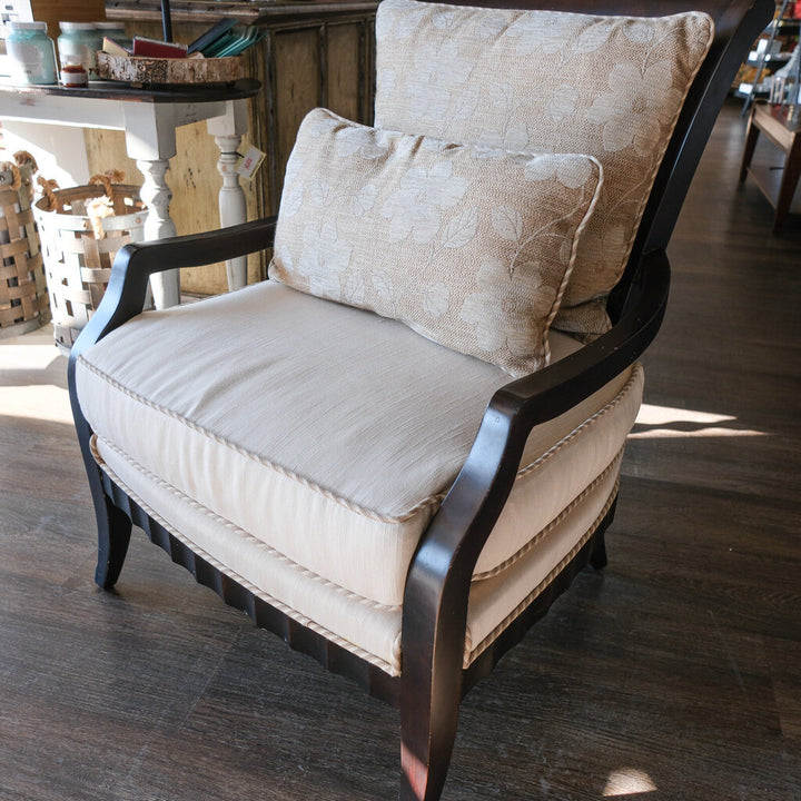 Oversize Crossback Accent Chair