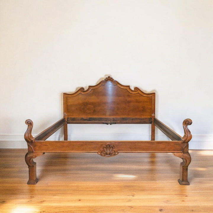 Orig Price $8500 - Italian Carved King Bed