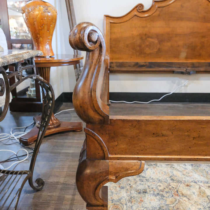 Orig Price $8500 - Italian Carved King Bed