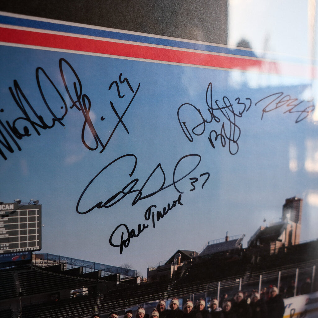 Blackhawks Winter Classic Team Photo with Signatures