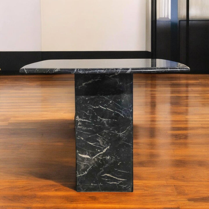 Solid Marble Postmodern End Table