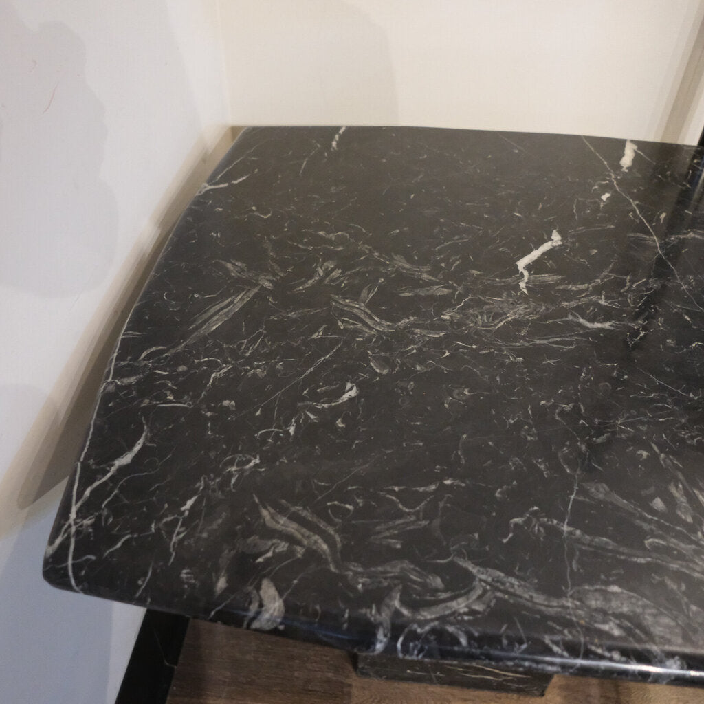 Solid Marble Postmodern End Table