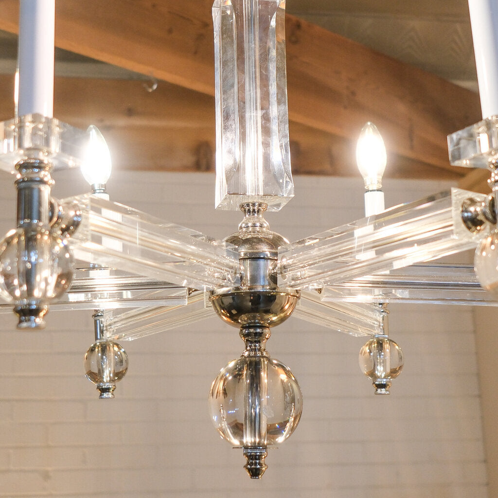 6 Arm Crystal Chandelier