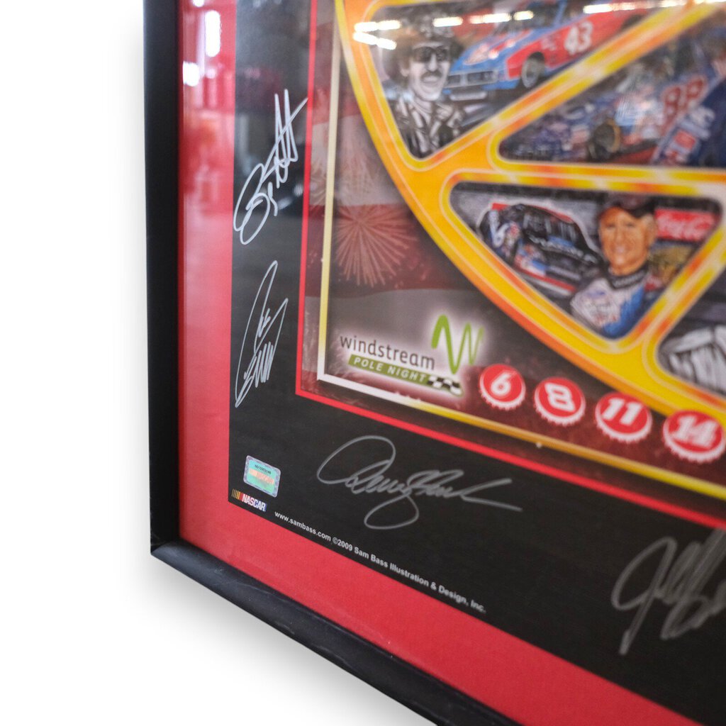 Coca-Cola 600 Race 50th Anniversary - Driver Autograph Print - COA