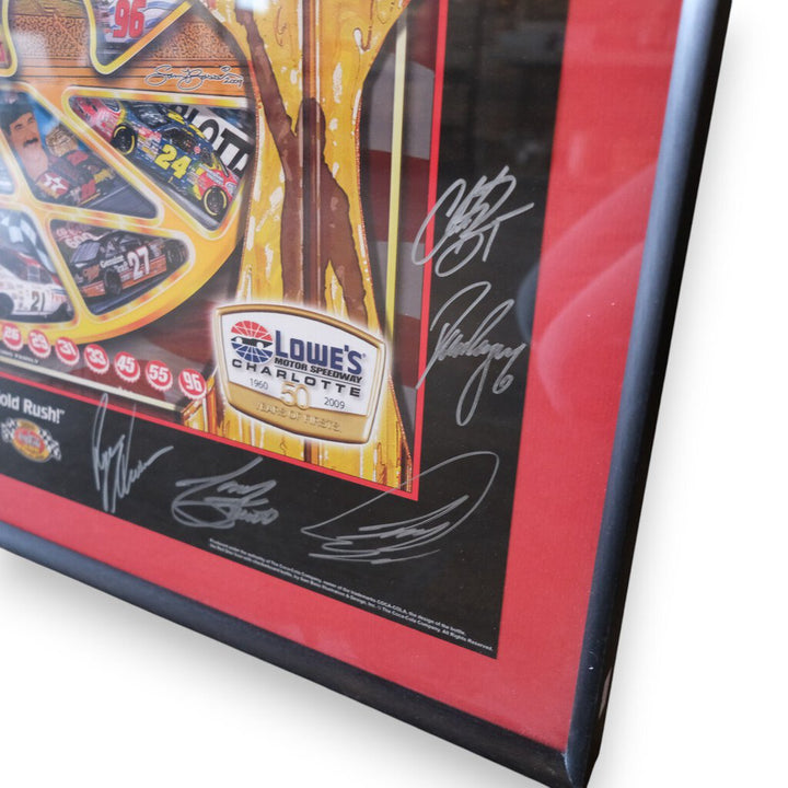 Coca-Cola 600 Race 50th Anniversary - Driver Autograph Print - COA