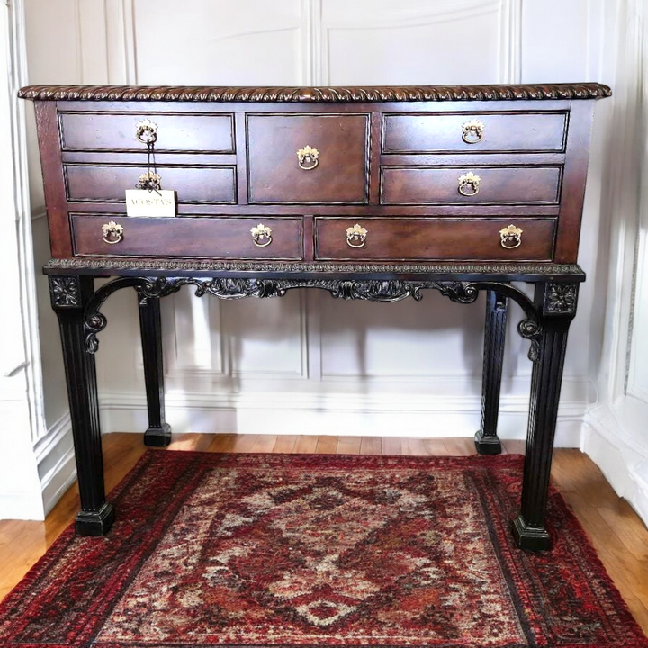 Orig. Price $1895 - Wood Foyer Table w/Drawers