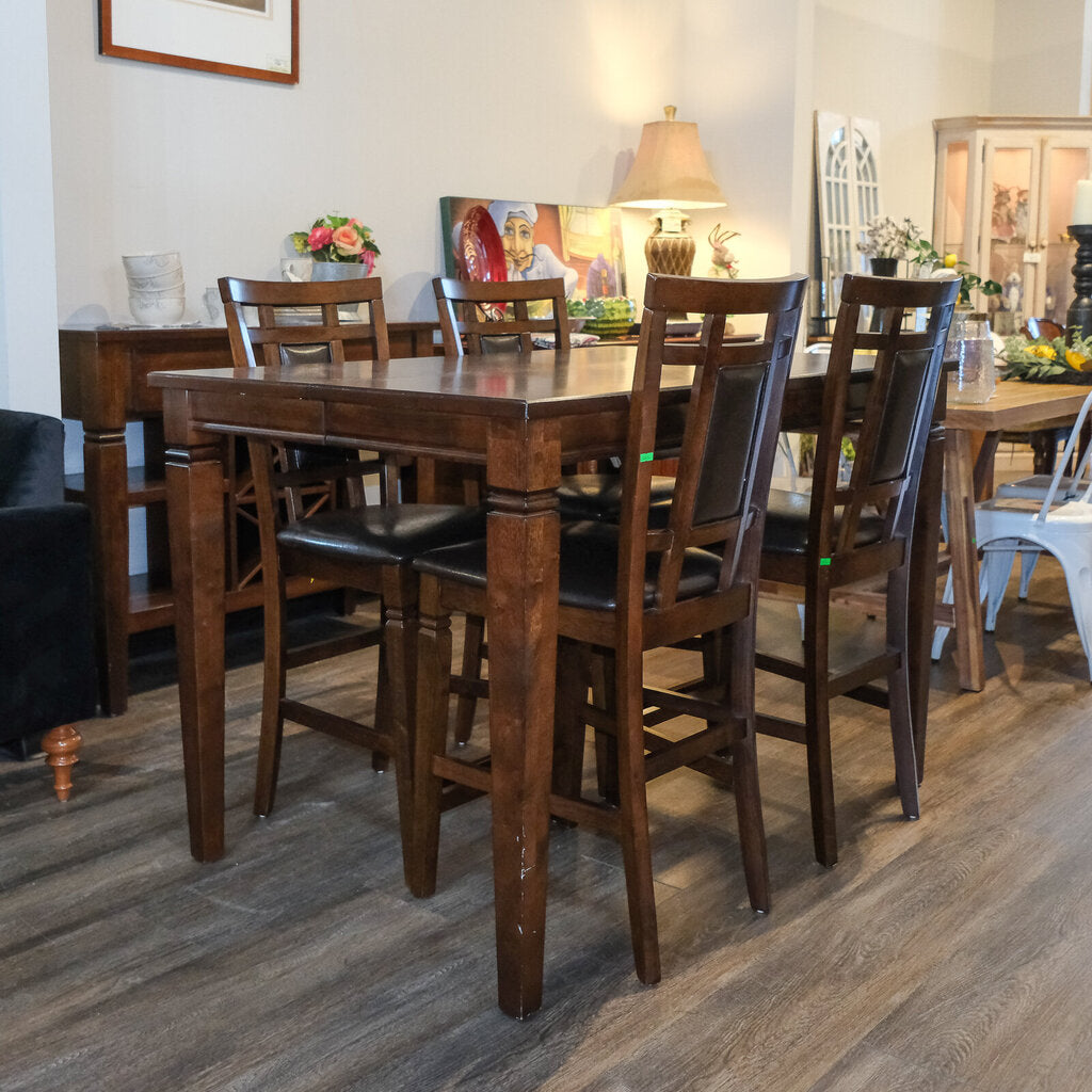 Orig Price $900 - High top Table with 4 Chairs