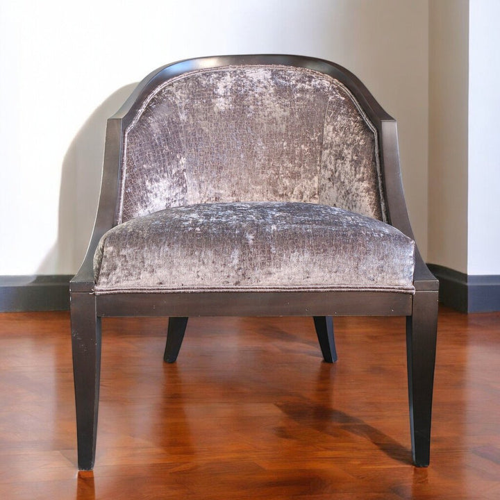 Orig Price $1200 - Crushed Velvet Barrel Chair