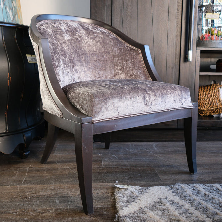 Orig Price $1200 - Crushed Velvet Barrel Chair