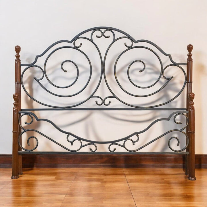 Iron and Wood Bed Frame