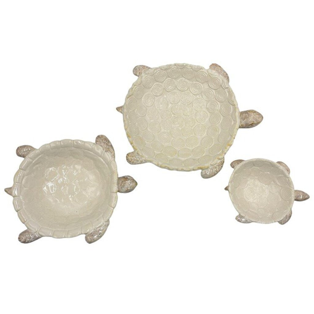 Set/3 Ceramic Turtle Bowls