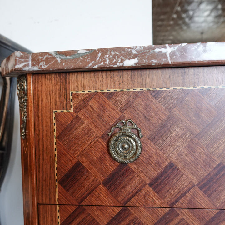 French Marquetry Gustavian Commode