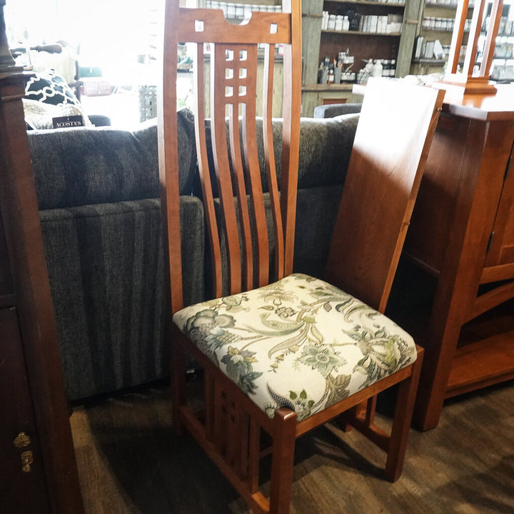 Mission Style Dining Table with 3 Leaves and 8 Chairs