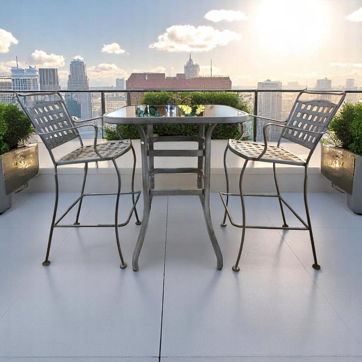 3 pc Bar Height Bistro Table Set