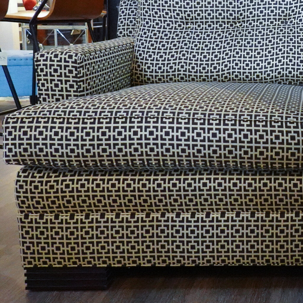 Orig Price $1600 - Greek Key Track Arm Sofa