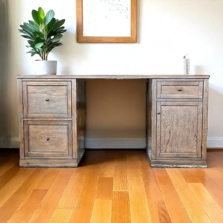 Desk w/ File Drawers