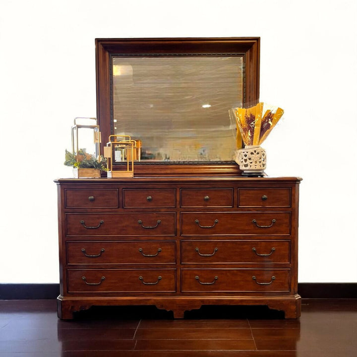 Orig Price $2790 - Dresser w/ 10 Drawers & Mirror