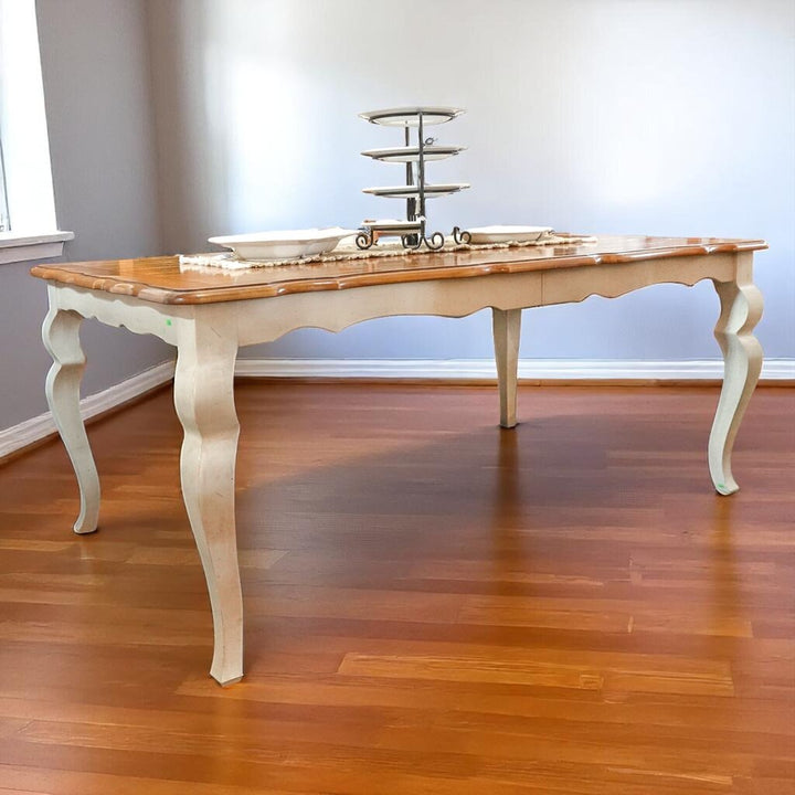 Orig Price $3393 - French Country Dining Table with 2 Leaves
