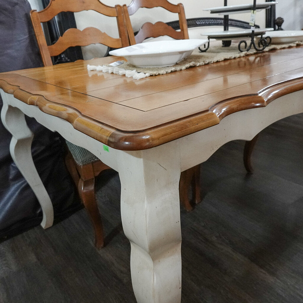 Orig Price $3393 - French Country Dining Table with 2 Leaves