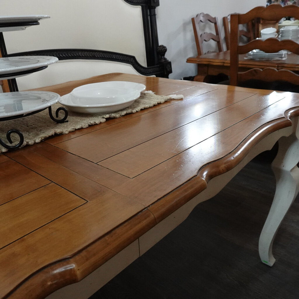 Orig Price $3393 - French Country Dining Table with 2 Leaves