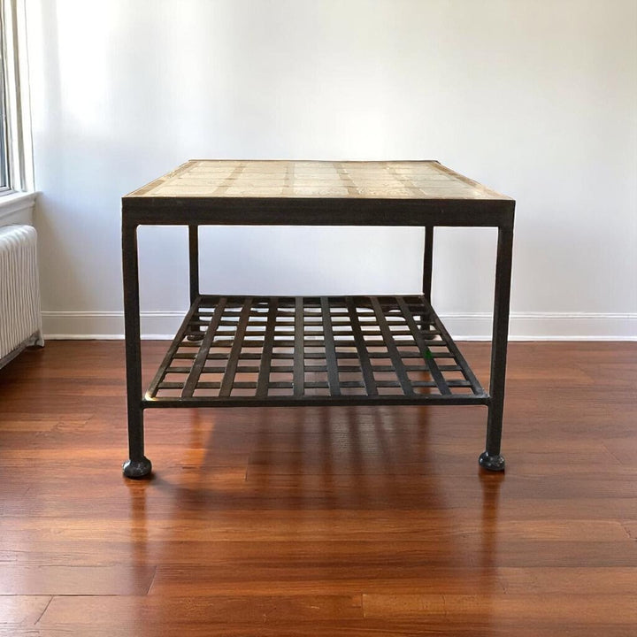 Iron Base End Table