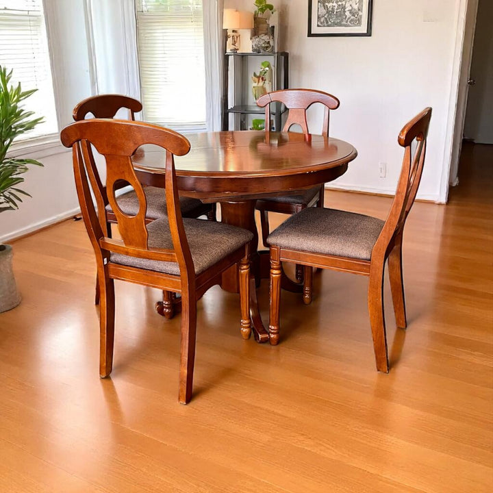 Dining Table w/ 4 Chairs & Leaf