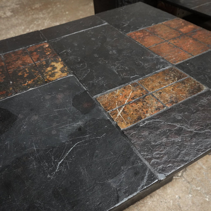 Faux Stone Tile End Table