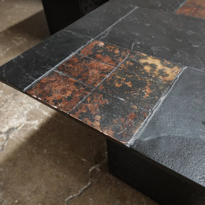 Faux Stone Tile End Table