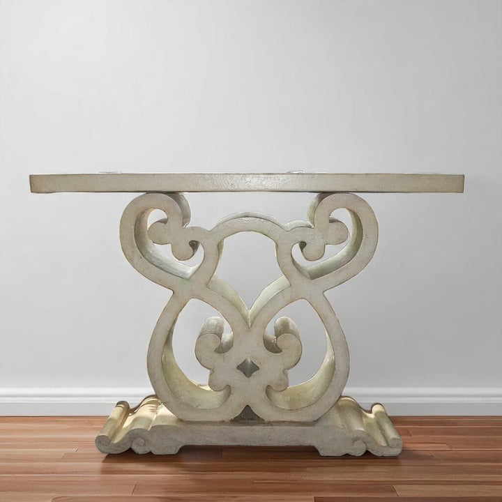 Orig Price $1000 - Rhapsody Scroll Console Table