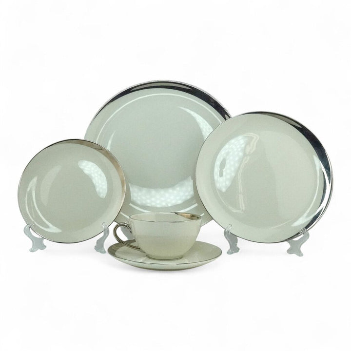 5 Piece Service for 12 plus Serving Pieces - Crescent 1123