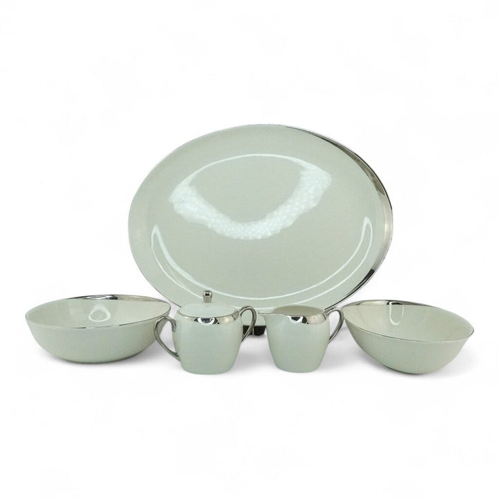 5 Piece Service for 12 plus Serving Pieces - Crescent 1123