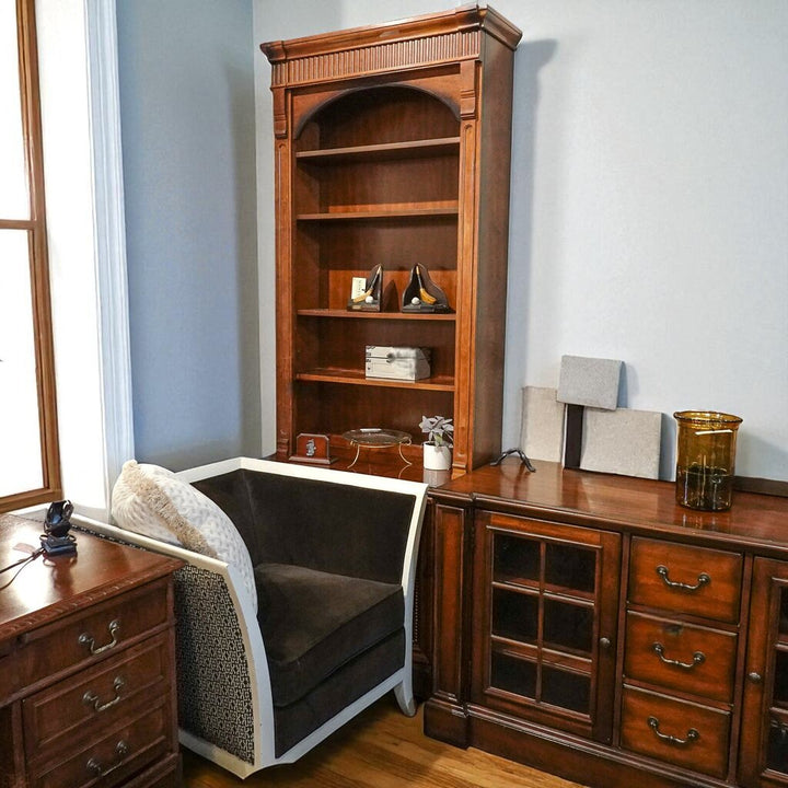 Orig. Price $2,500 - Two-Piece Cabinet w/ Bookcase