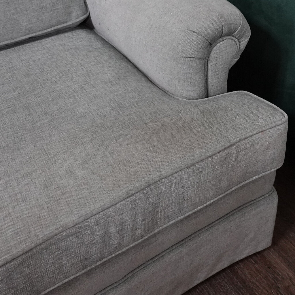 Upholstered Chair with Matching Ottoman