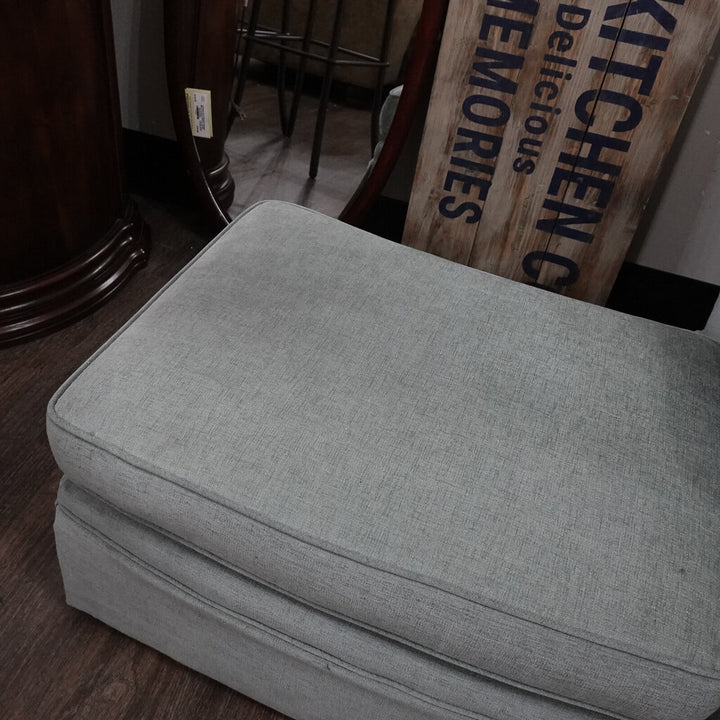 Upholstered Chair with Matching Ottoman
