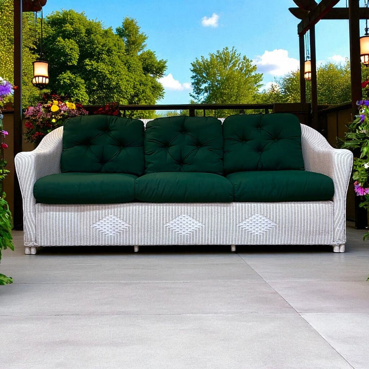 Orig Price $2999 - Wicker Sofa W/ Cushions