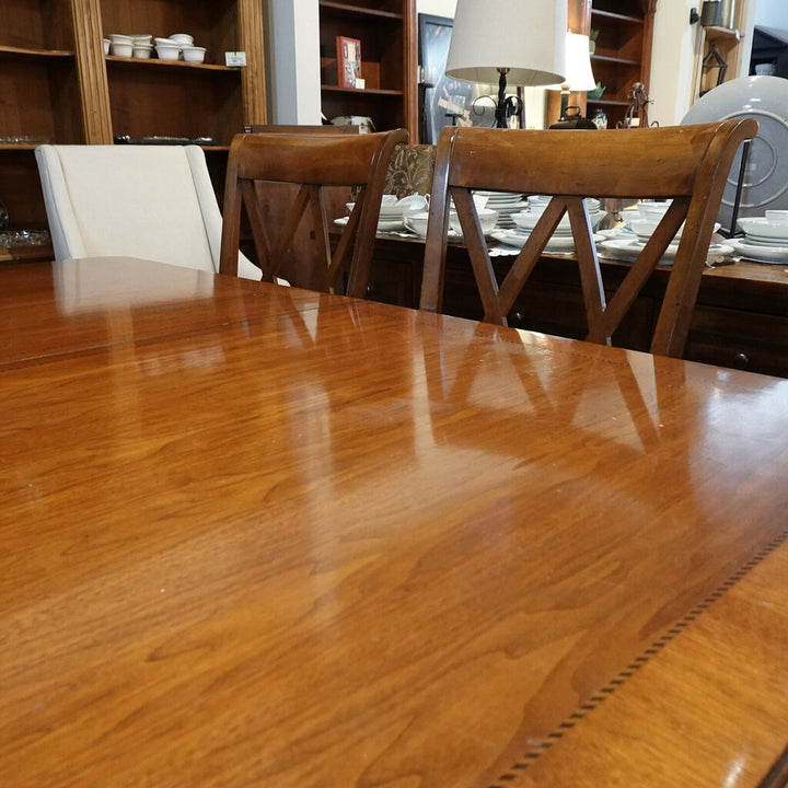 Orig Price $2000 - Dining Table with 2 Leaves and 4 Chairs