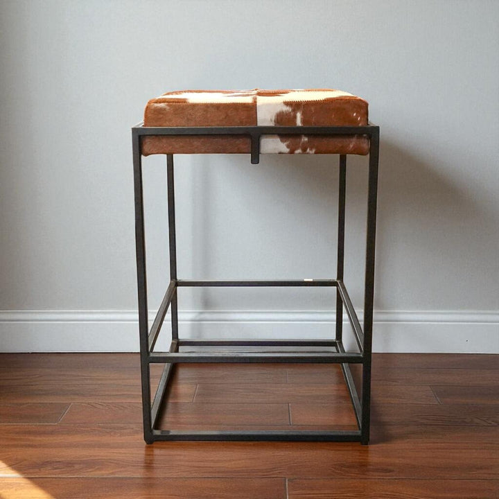 Grogan Cow Hide Stool