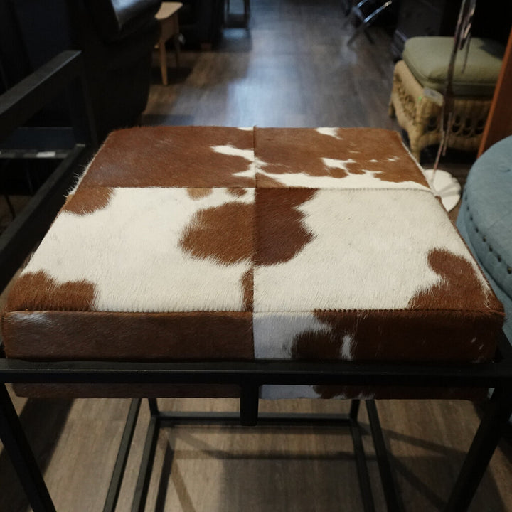 Grogan Cow Hide Stool