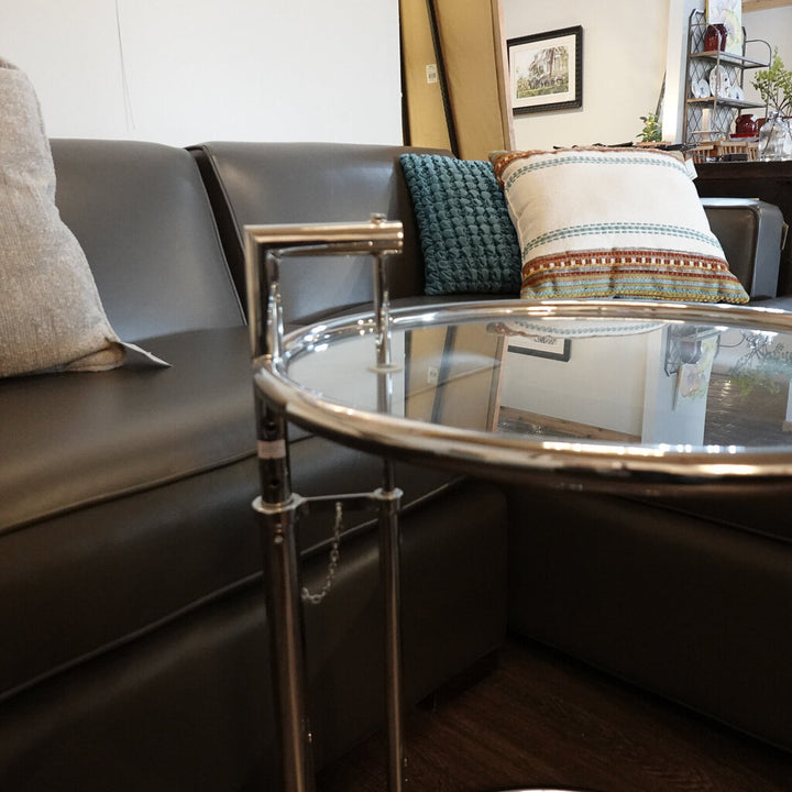 Adjustable Glass Cantilever Table