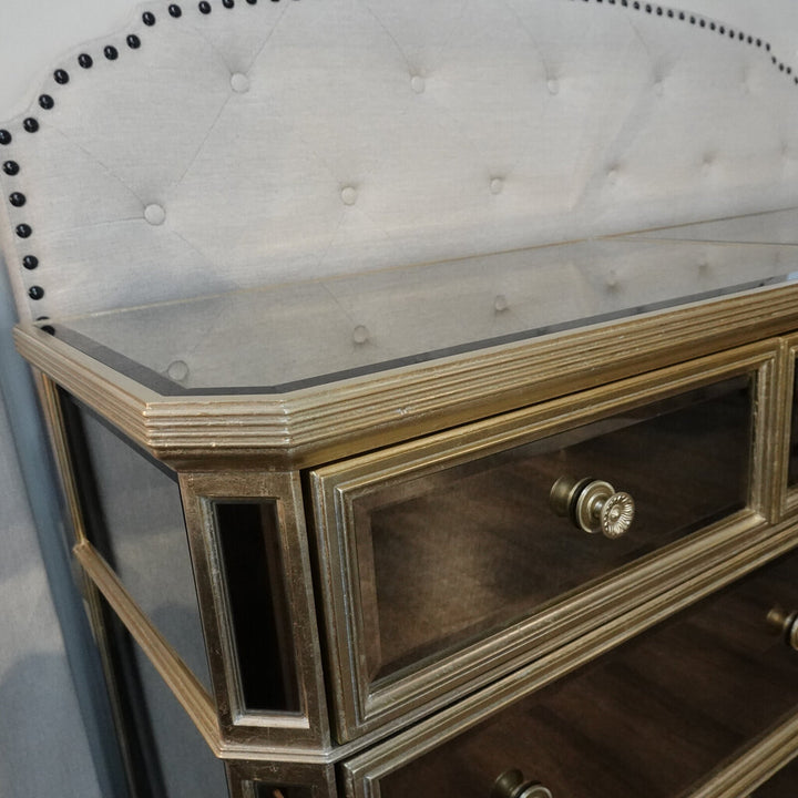 Orig Price $3000 - 7 Drawer Mirrored Dresser