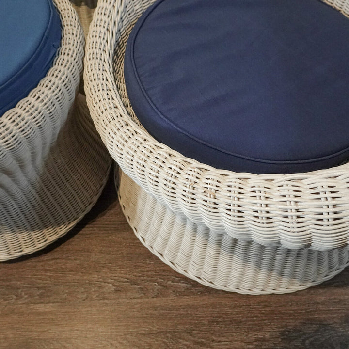 Circa 1970s Retro 3 Piece Wicker Set