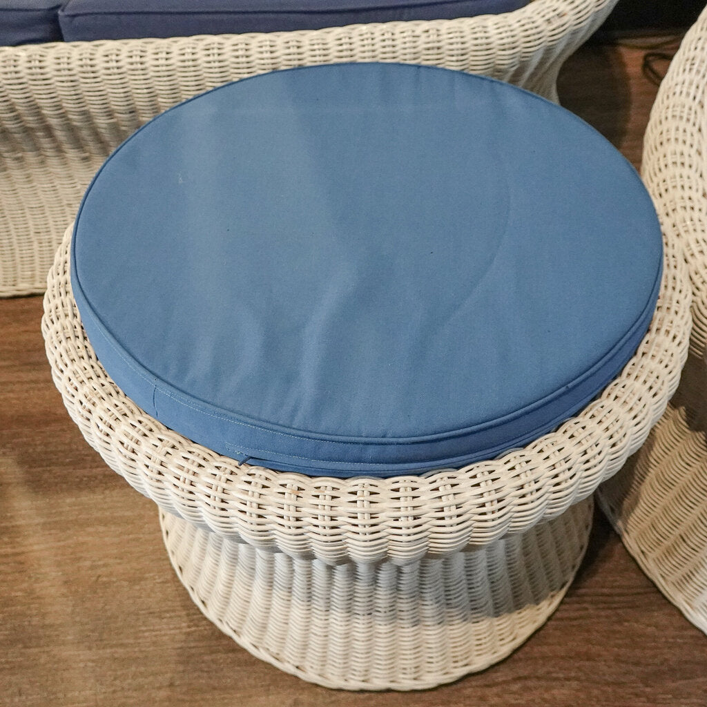 Circa 1970s Retro 3 Piece Wicker Set