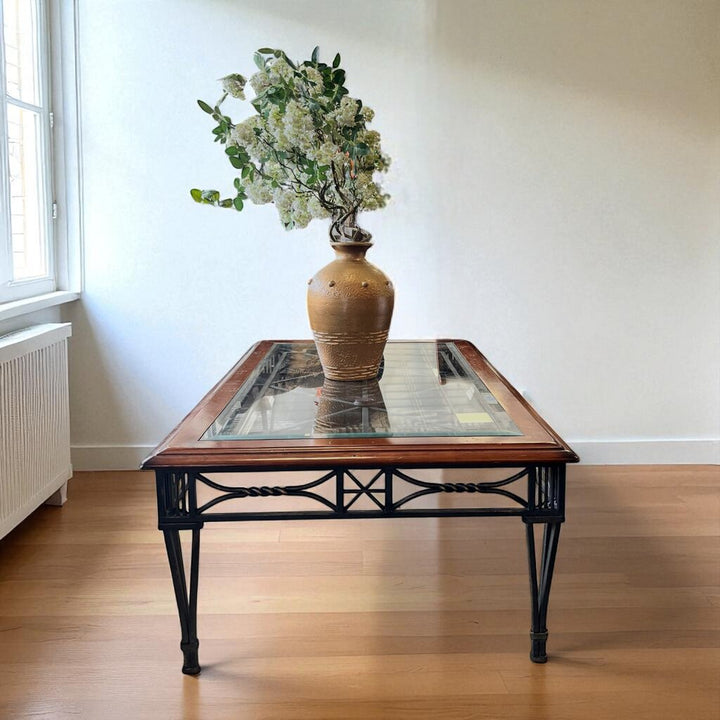 Wood & Iron Cocktail Table
