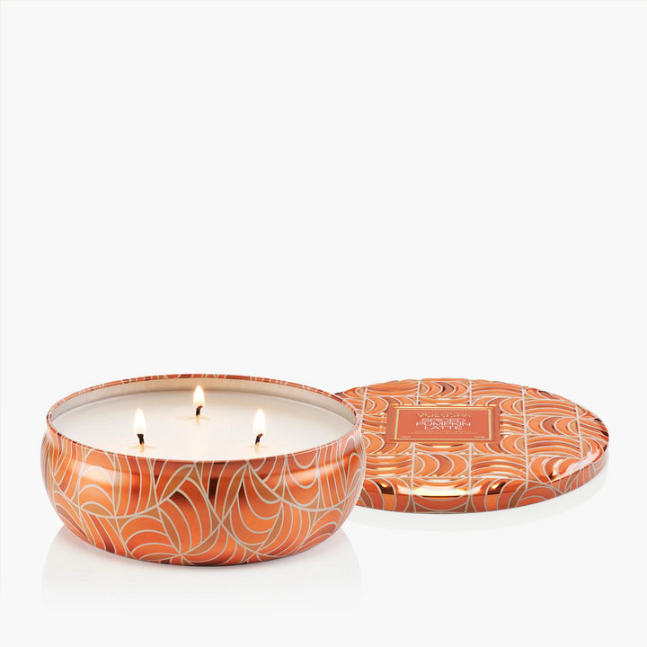 Spiced Pumpkin Latte 3-Wick Tin