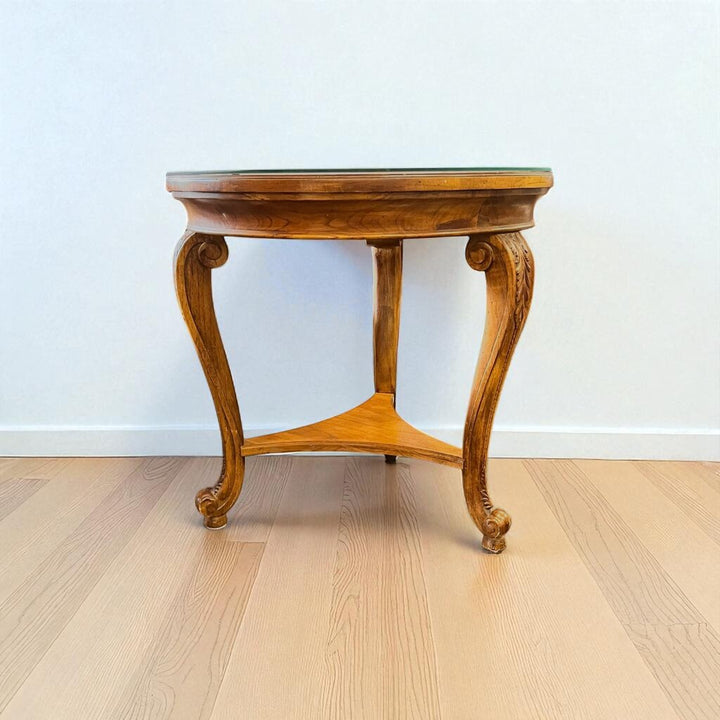 Orig Price $1350 - Side Table w/ Glass top
