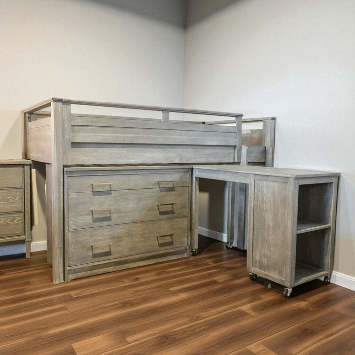 Orig Price $3200 - 3 Piece Sleep and Study Loft Bed
